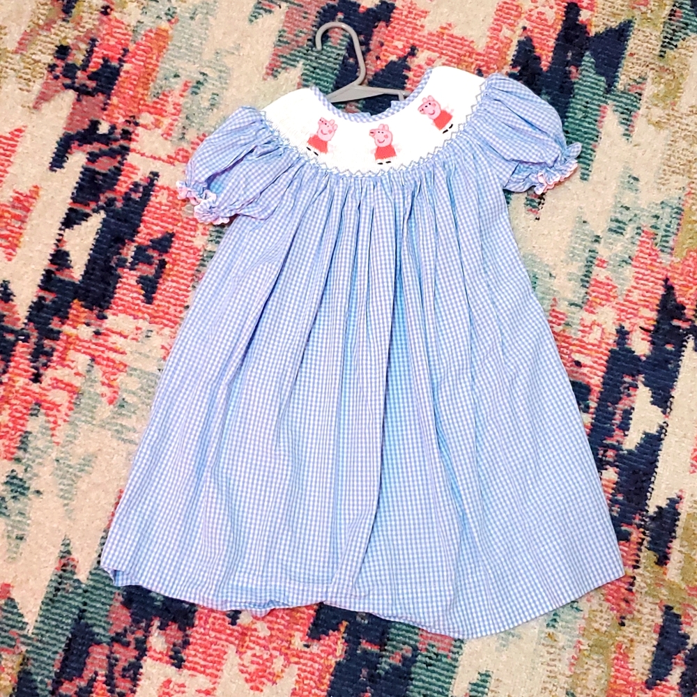 3t Peppa pig Smocked dress